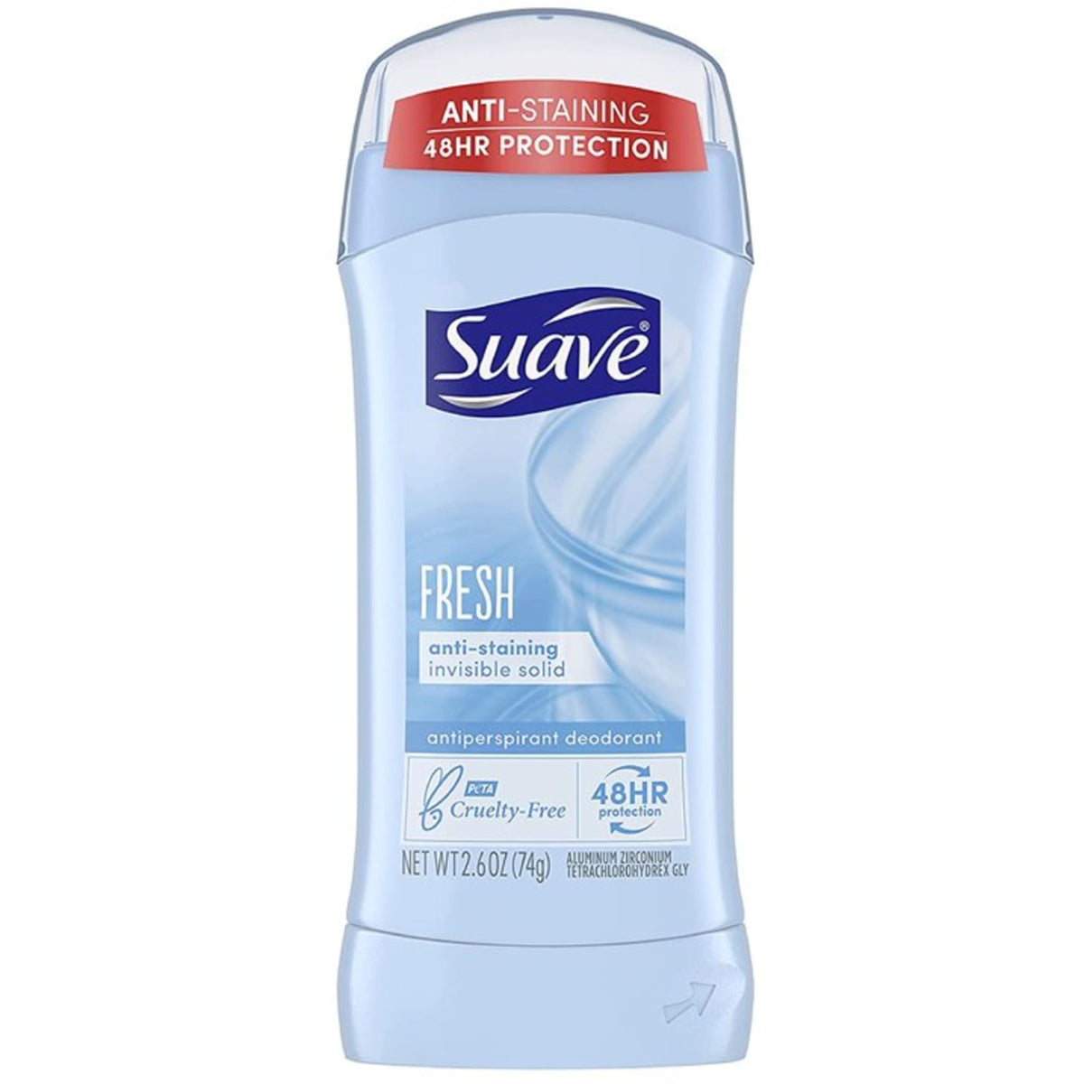 Suave 24-Hour Antiperspirant Deodorant For Women, Shower Fresh, 2.6 Ounce, Pack Of