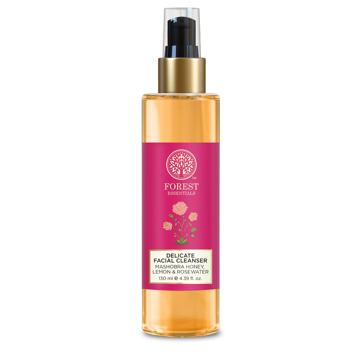 Forest Essentials Delicate Facial Cleanser With Mashobra Honey, Lemon & Rose Water - 130 Ml