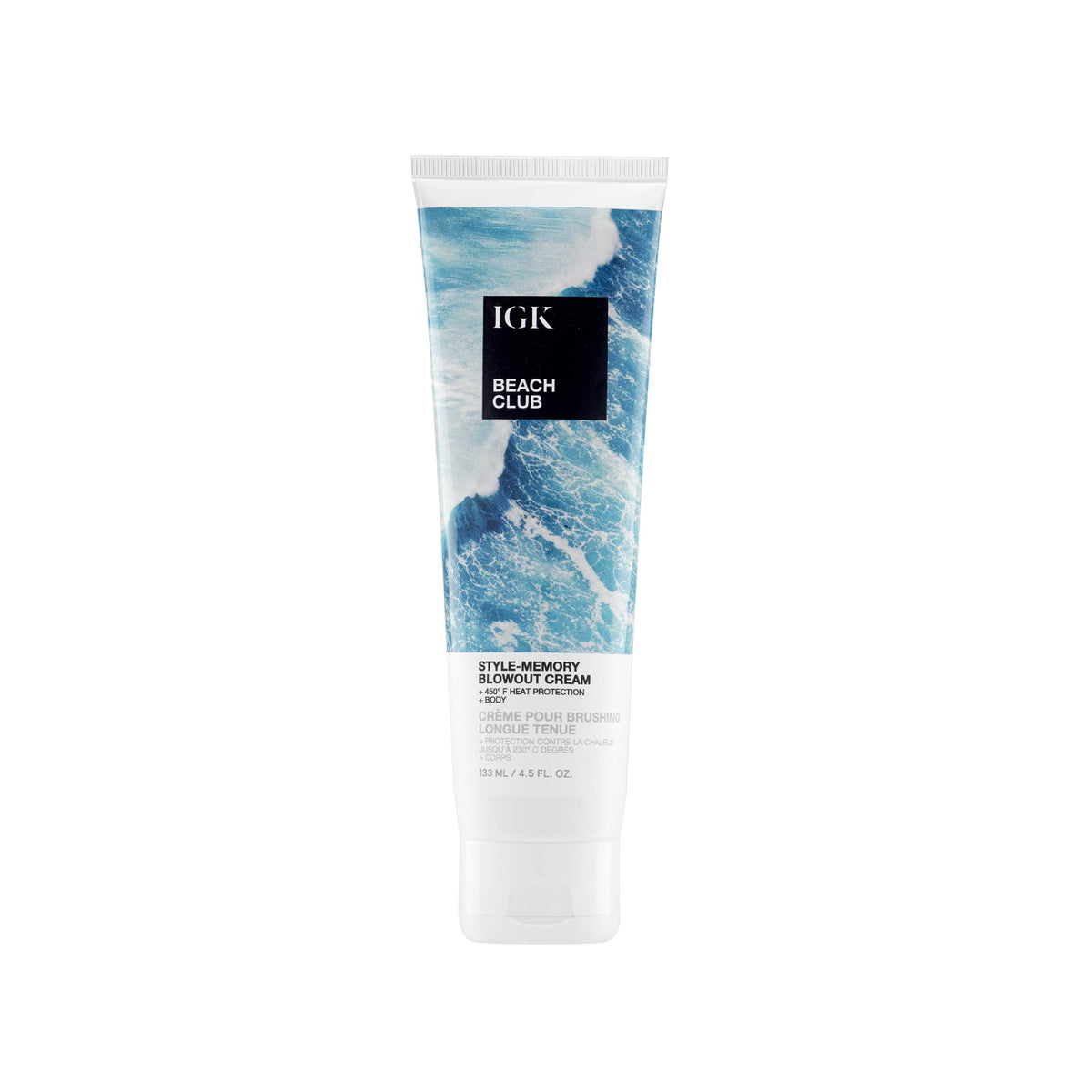 IGK BEACH CLUB StyleMemory Blowout Cream  Volume  Bounce  Heat Protectant  Vegan  Cruelty Free  45 Oz