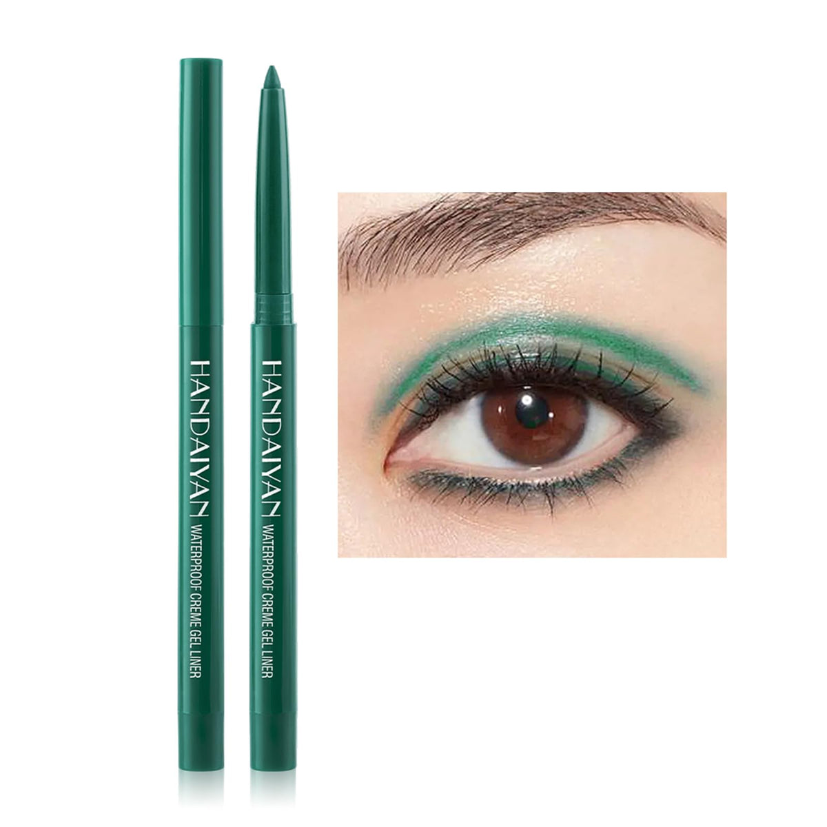 Kyannkara Waterproof Neon Liquid Eyeliner Pencil - Colorful Matte Glitter, Smudgeproof, Long Lasting (Y11)