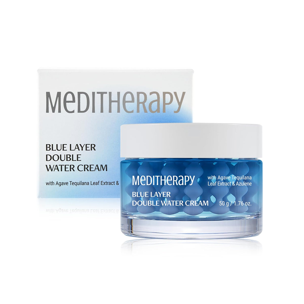 Meditherapy Bluelayer Double Water Cream - Hydrating Daily Face Moisturizer With Nano-Hyaluronic Acid