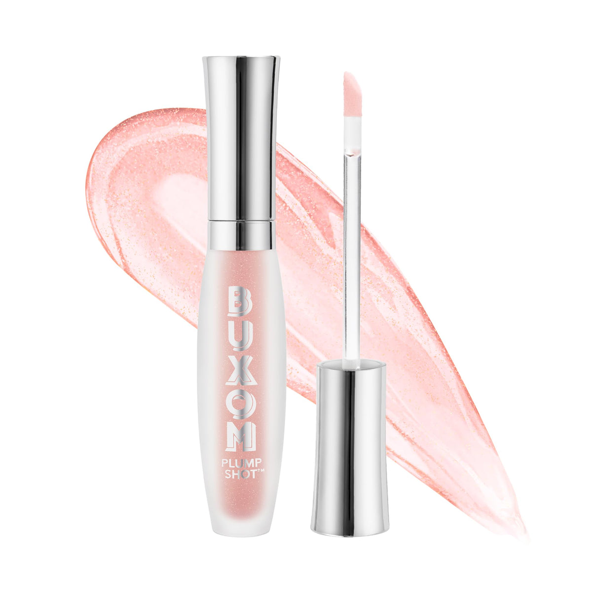 Buxom Plump Shot Lip Serum - Collagen-Infused, Full Size, Flush (Peach Opal Shimmer)