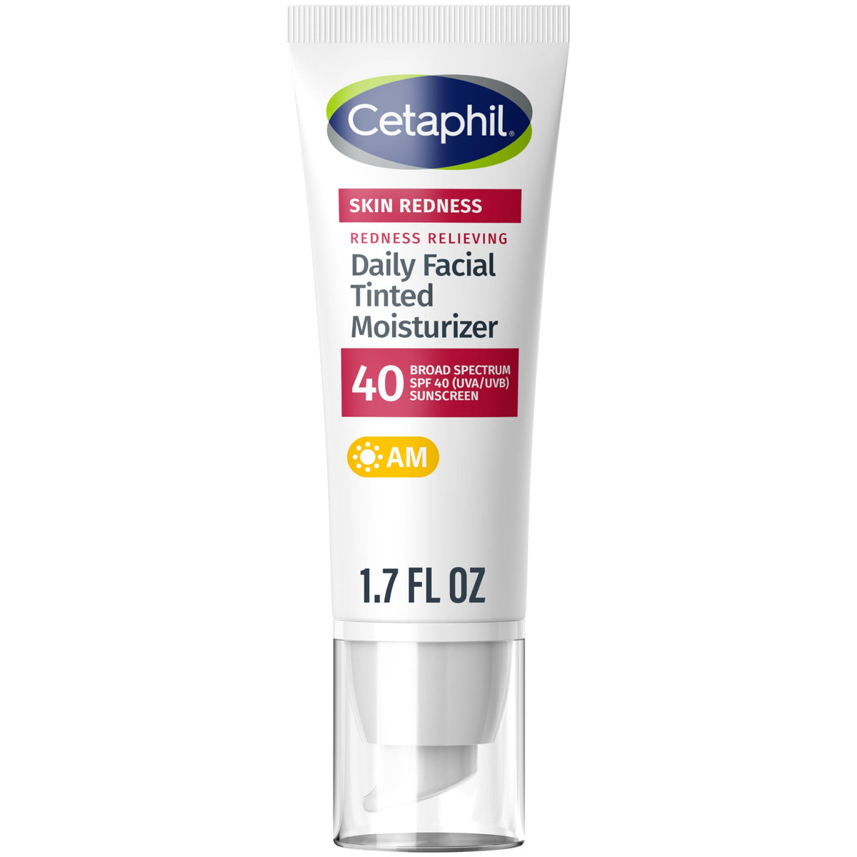 Cetaphil Redness Relieving Daily Moisturizer Spf 40, 1.7 Fl Oz, Neutral Tint For Sensitive Skin