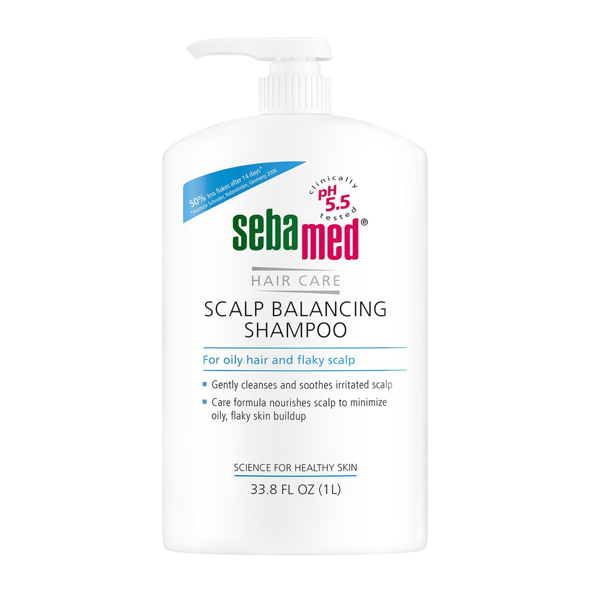 Sebamed Scalp Balancing Shampoo - Anti Dandruff For Oily Hair, 33.8 Fl Oz With Pump