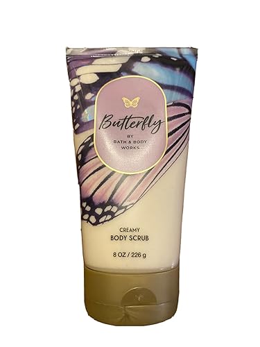 Bath & Body Works Creamy Body Scrub 6.6 Oz - Butterfly Scented Exfoliating Body Care