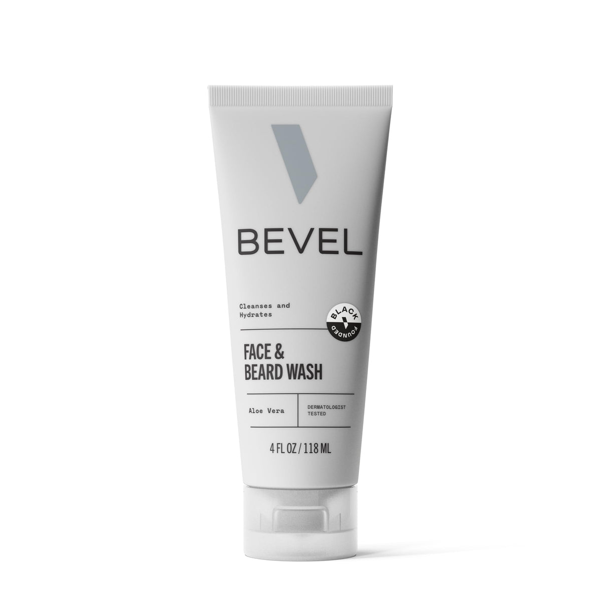 Bevel Face & Beard Wash, 4 Fl Oz - Witch Hazel & Aloe Vera For Clean, Hydrated Skin