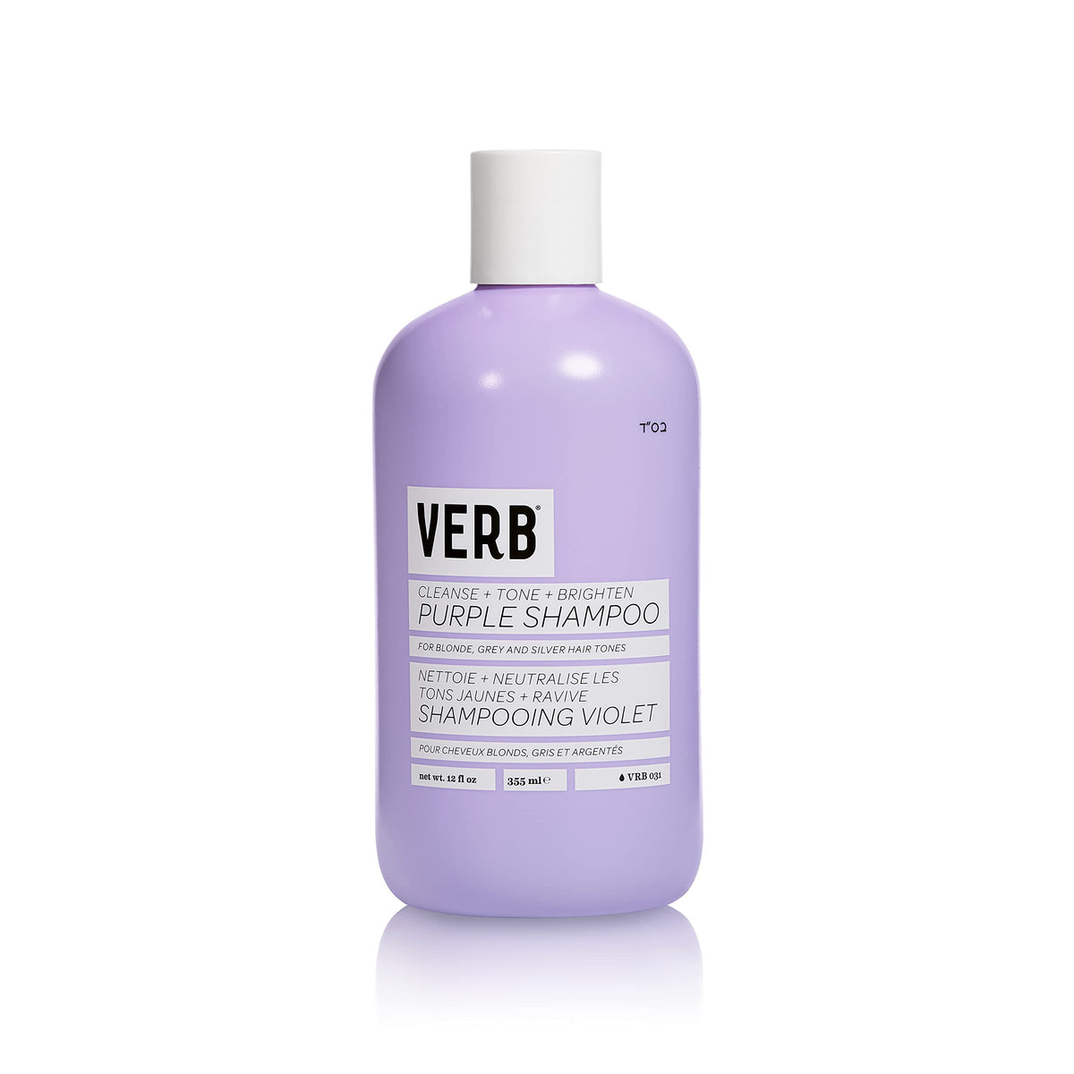 Verb Purple Shampoo - Vegan Toning For Blonde, Grey & Silver Hair - 12 Fl Oz