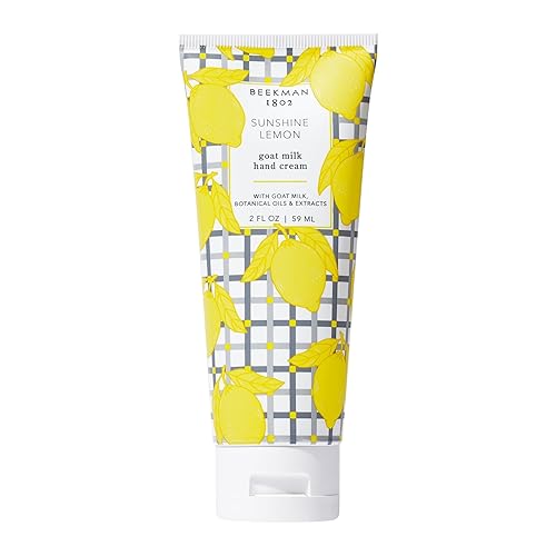 Beekman 1802 Sunshine Lemon Hand Cream, 2 Fl Oz - Nourishing Goat Milk & Shea Butter Formula