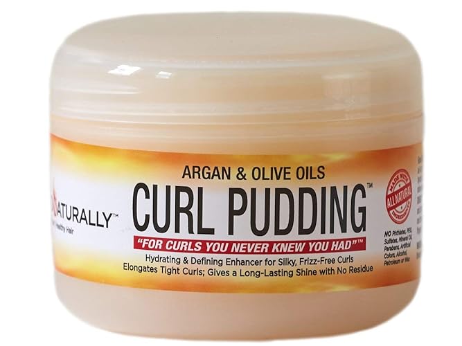 Good Naturally Curl Pudding - Argan & Olive Oil For Soft, Defined, Frizz-Free Curls, 8Oz.