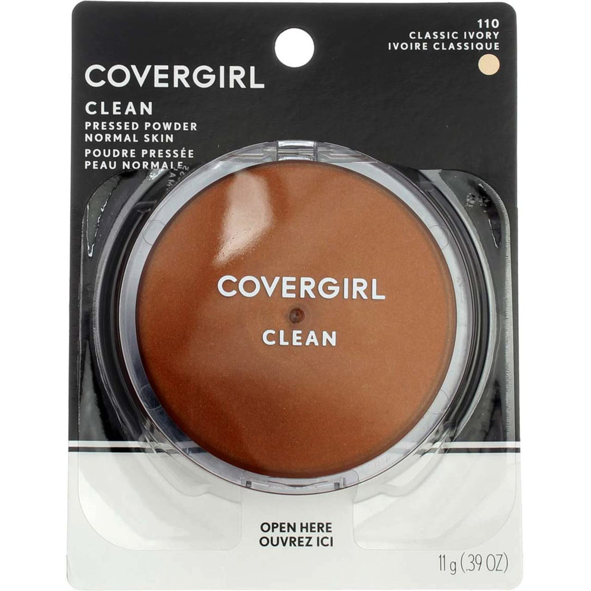 Covergirl Clean Normal Skin Pressed Powder, Classic Ivory, 0.39 Oz (Pack Of 3)