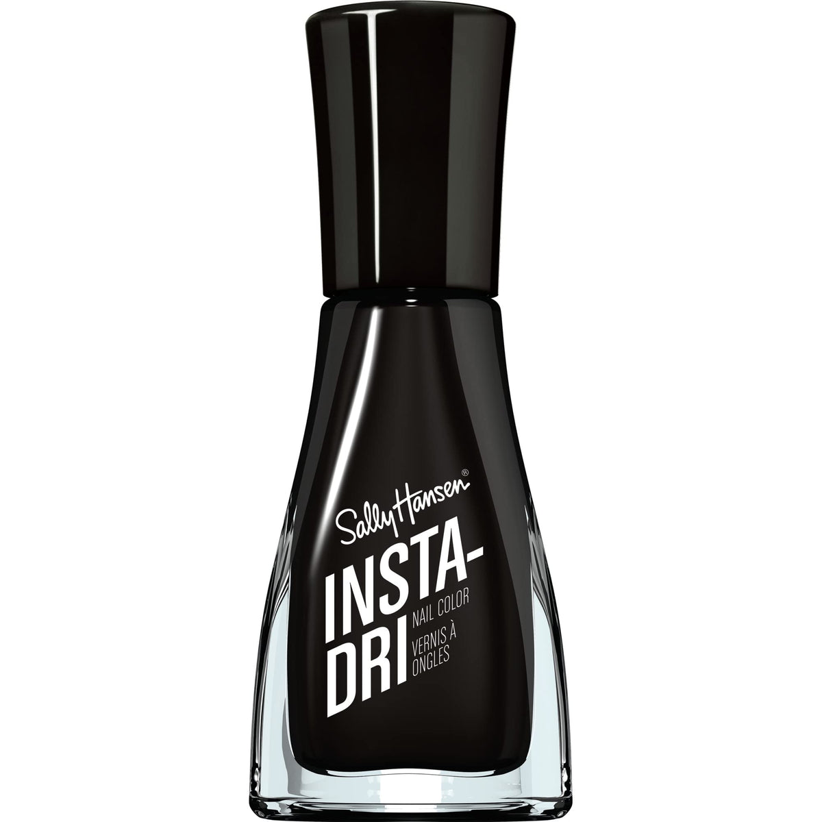 Sally Hansen Insta Dri Nail Polish, Black To Black, 0.31 Fl Oz - Quick Dry Formula