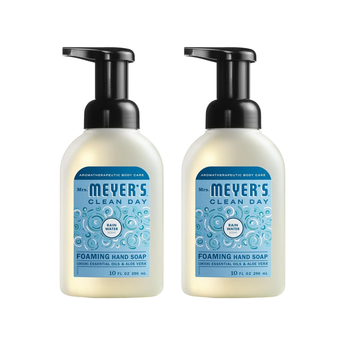 Mrs. Meyer'S Clean Day Foaming Hand Soap, Rainwater Scent, 10 Fl Oz (Pack Of 2