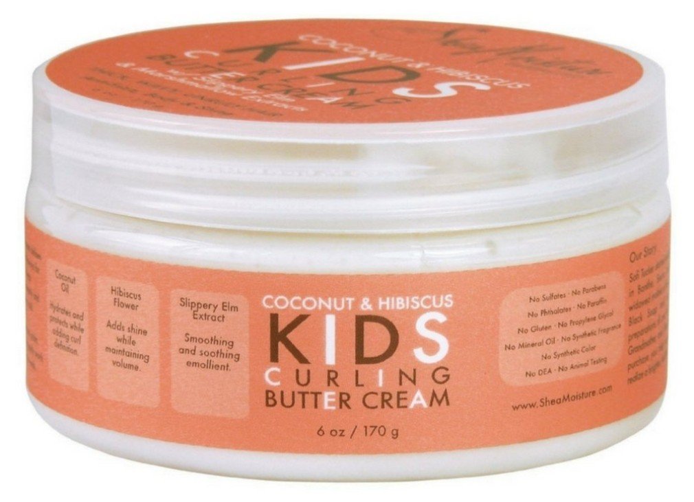 Sheamoisture Kids Curling Cream, Coconut/Hibiscus, 6 Oz Jar, 6 Pack - Perfect For Curly