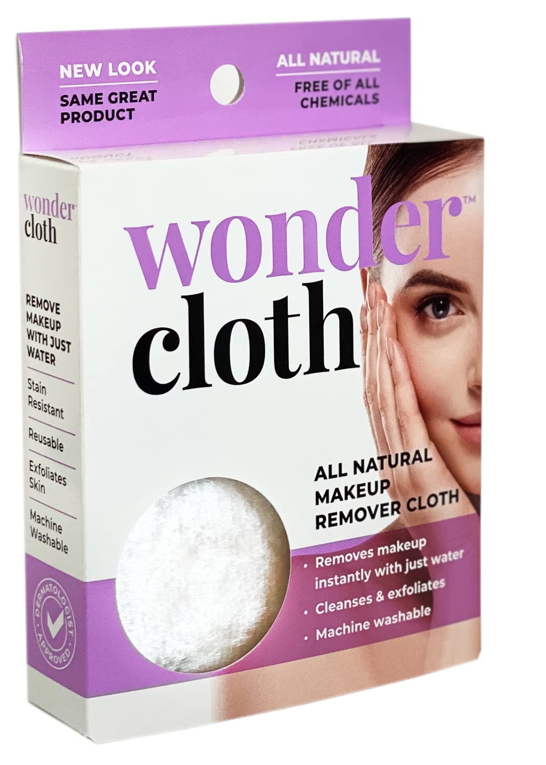 Wonder Cloth Microfiber Make-Up Remover, 1 Count - Soft & Reusable Cleansing Cloth