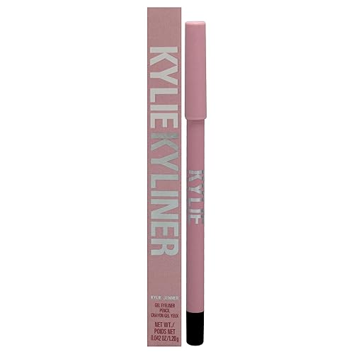 Kylie Cosmetics Gel Eyeliner Pencil - Matte Black, 0.04 Oz - Long-Lasting, Smudge-Proof