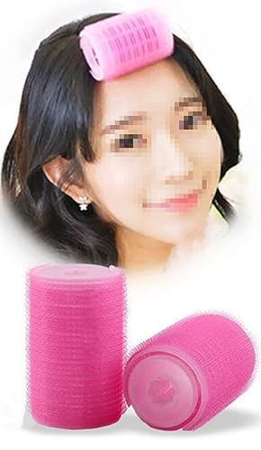 Wendy Mall 2Pcs Plastic Hair Rollers Curlers - Self-Adhesive Volume Styling Tools for Women