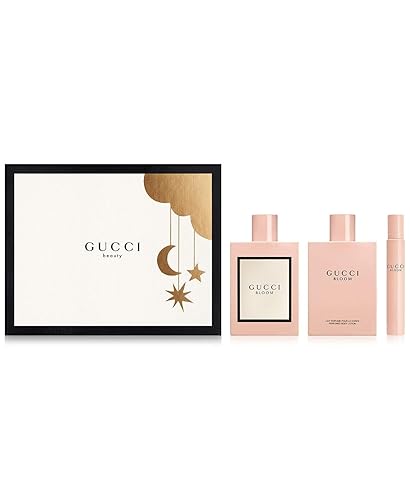 Gucci Bloom Women'S 3-Piece Set: 3.3 Oz Eau De Parfum, Body Lotion, Rollerball