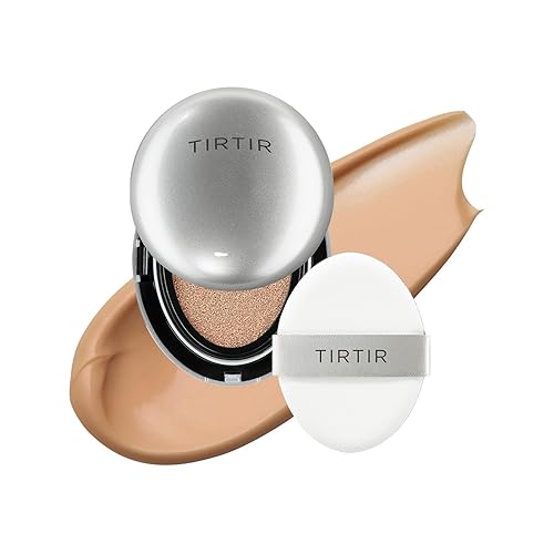 Tirtir Aura Glow Silver Cushion Foundation, Mini Size 33C Hazel, 0.15 Fl Oz - Korean Beauty