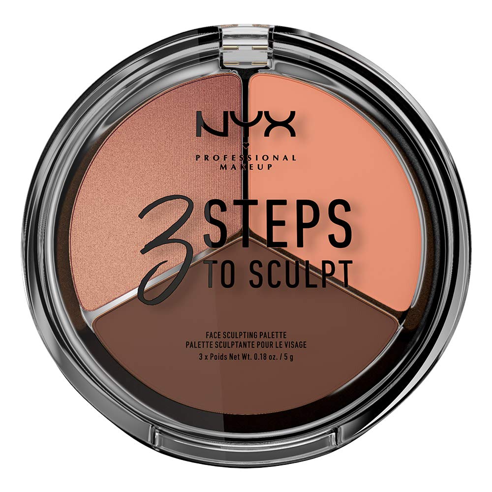 Nyx Professional Makeup Face Sculpting Contour Palette - Deep, 0.54 Ounce