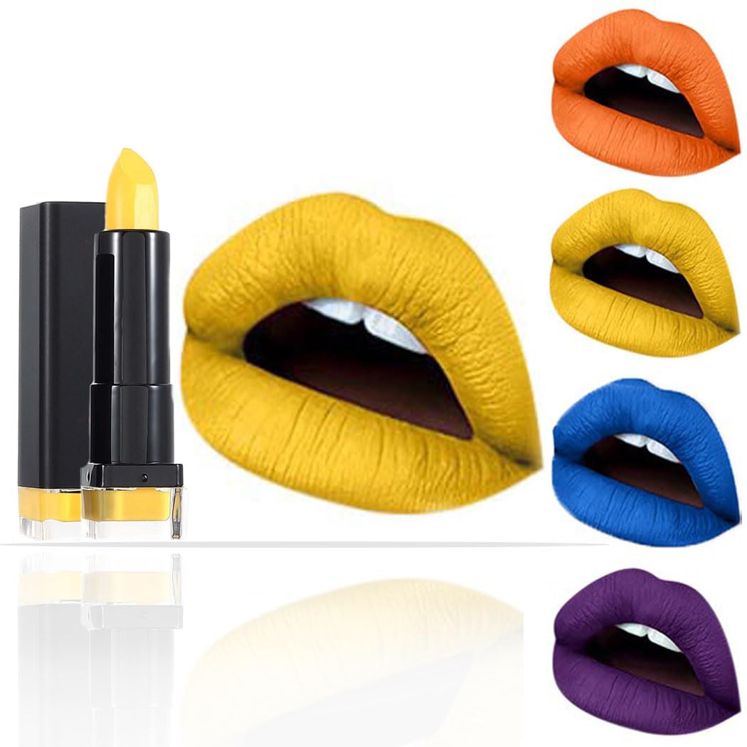 Kilshye Matte Lipstick, High Pigment, Long Lasting, Waterproof, D- Yellow 17, 1 Ounce