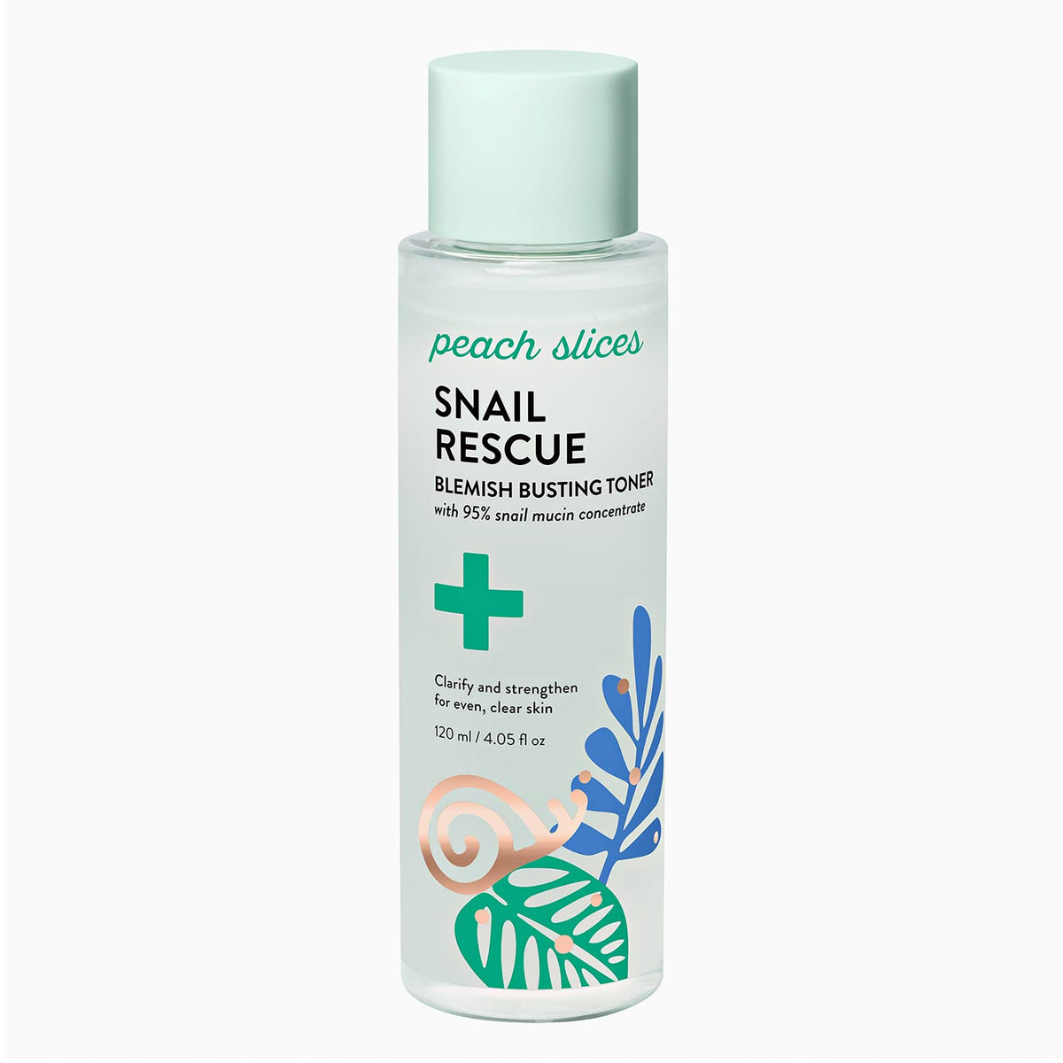 Peach Slices Snail Rescue Toner, 95% Snail Mucin, Hydrating, Pore Cleaner, Korean Skin Care