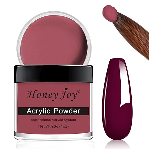 Honey Joy 28g Acrylic Powder Set - Spring Green, Mint, Hot Pink for Nail Extension, HJ-NAP017