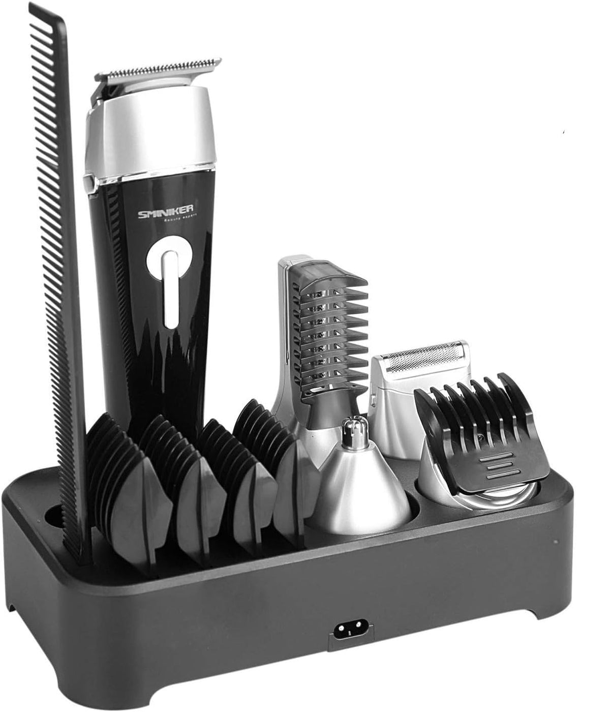 Sminiker Professional 5-In-1 Waterproof Grooming Kit For Men - Clippers, Trimmer & Body Groomer