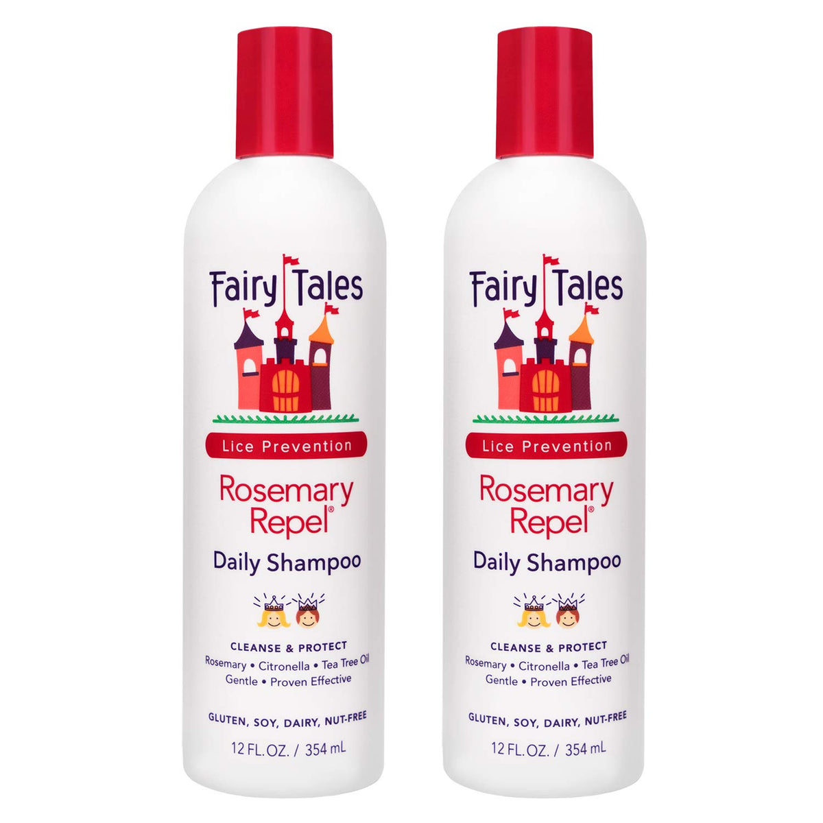 Fairy Tales Rosemary Repel Shampoo - 12 Fl Oz, Pack Of 2, Natural Bug Repellent Formula