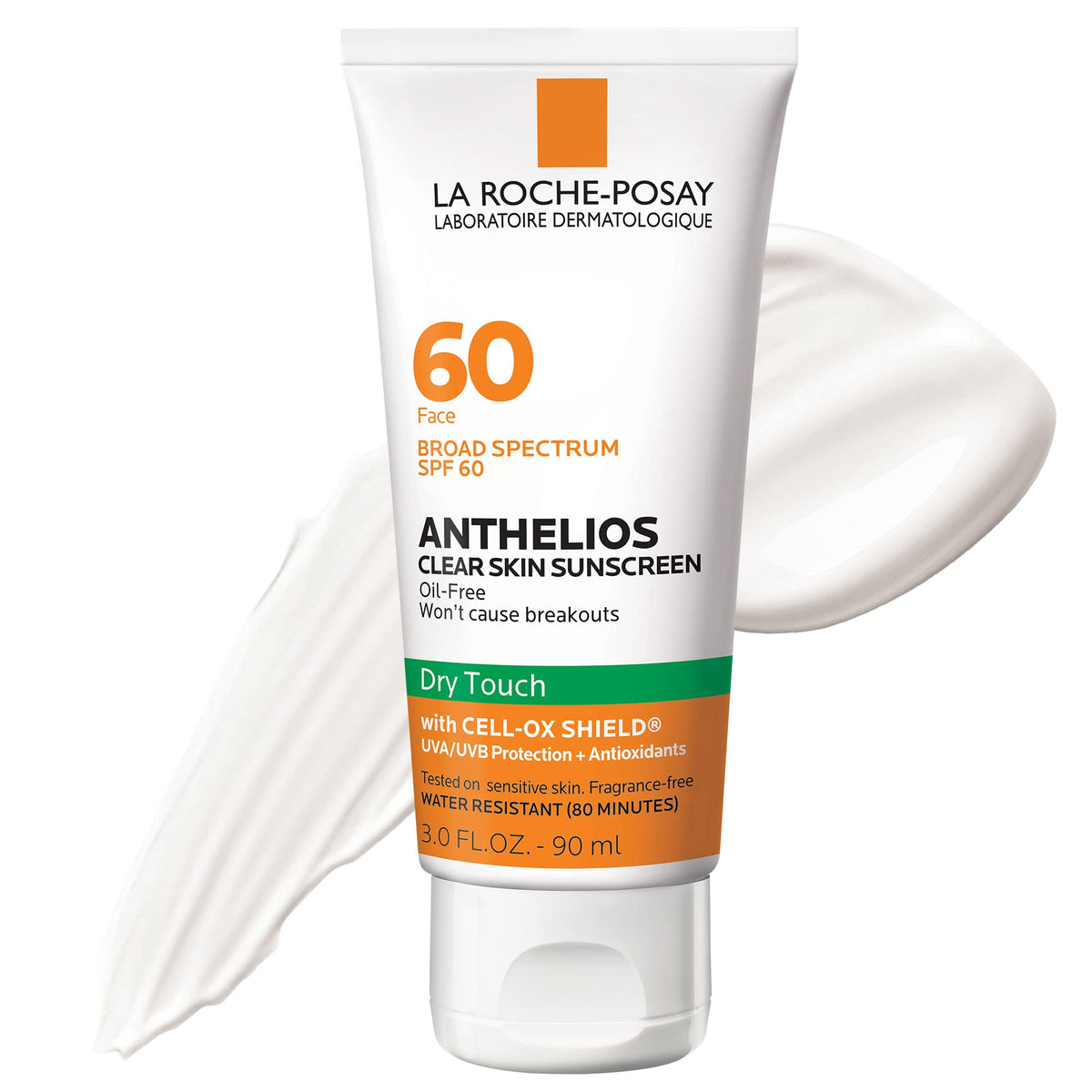 La Roche-Posay Anthelios Clear Skin Sunscreen Spf 60, Oil-Free, Travel Size, Non-Greasy