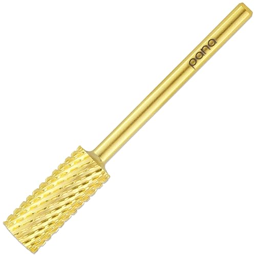 Beauticom Usa Pana Gold Coarse Grit Nail Drill Bit, Small Barrel 3/32&quot; Shank For Manicure/Pedic