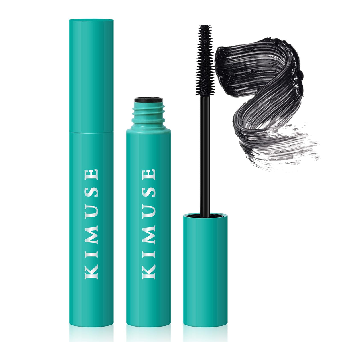 Kimuse Waterproof Mascara - Lengthening, Volumizing, Smudge-Proof, No Clumping, 0.28 Fl