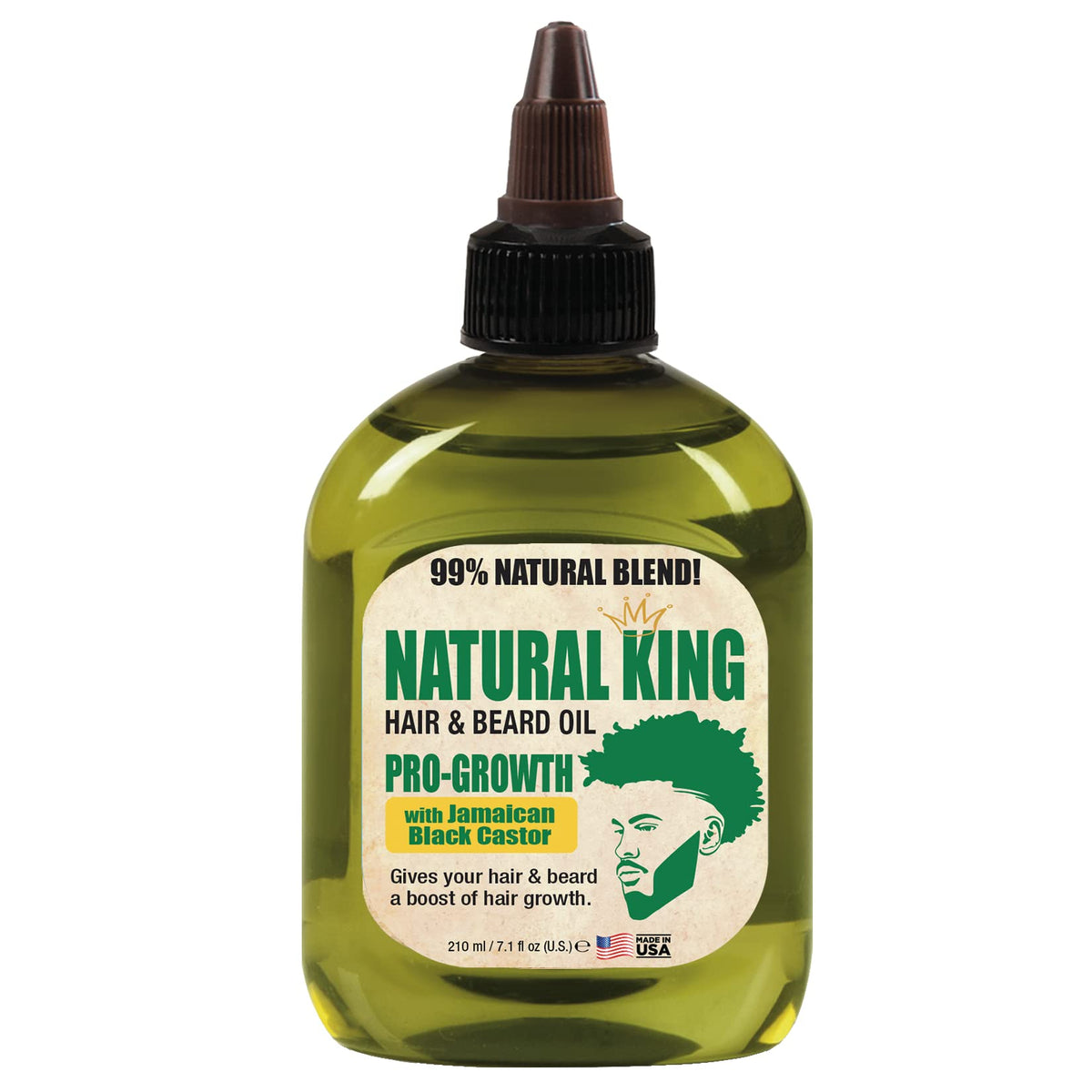 Sfc Natural King Pro-Growth Hair & Beard Oil With Jamaican Black Castor Oil - 7.1 Fl Oz