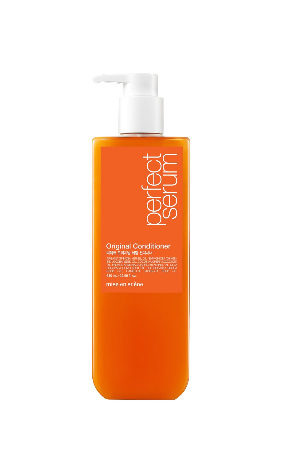 Mise En Scene Perfect Serum Conditioner with Argan Oil for Damaged Hair, 22.99 Fl Oz