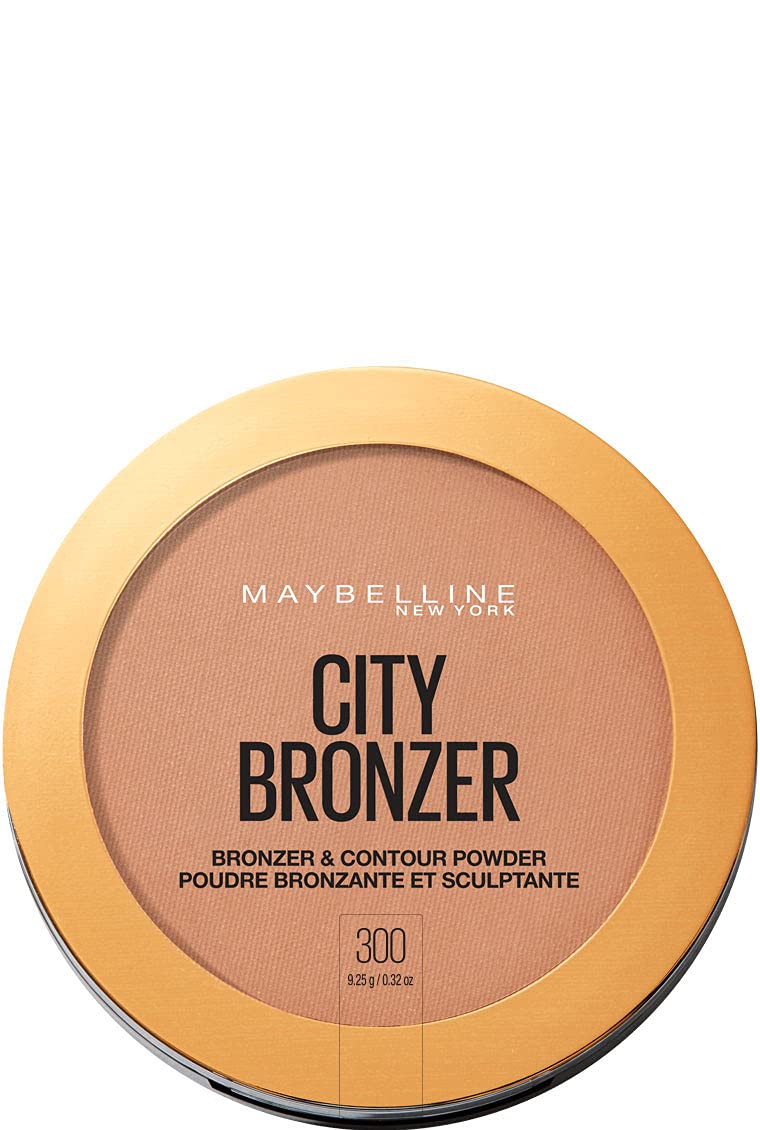 Maybelline City Bronzer Powder Makeup, Contour Powder, 300, 0.32 Oz - Matte Finish