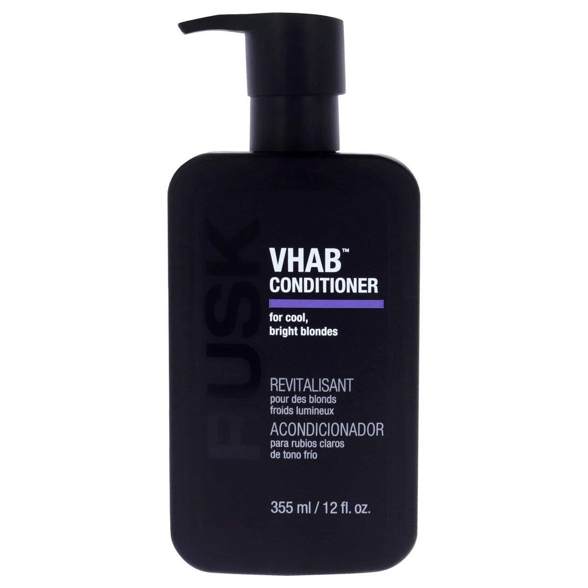 Rusk Vhab Color Care Conditioner, 12 Oz - Reduces Breakage, Fights Frizz, Brightens Blonde