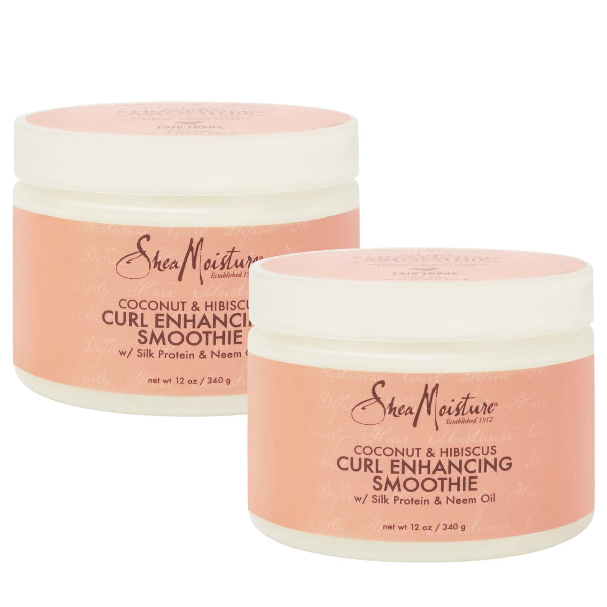 Sheamoisture Coconut & Hibiscus Curl Enhancing Smoothie, 12Oz - Anti-Frizz, Moisture & Shine