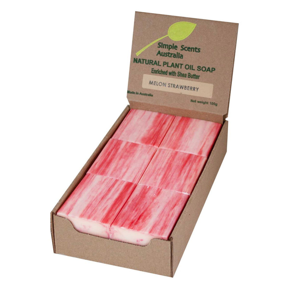 Simple Scents Australia Melon Strawberry Natural Soap - 12 Bars, 3.52 Oz Each