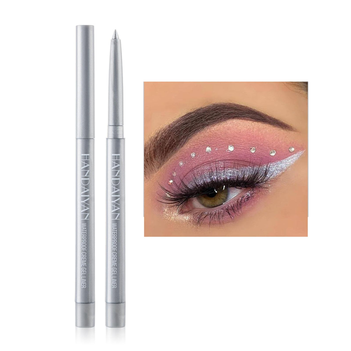 Kyannkara Waterproof Neon Eyeliner Pencil - Pigmented Smudgeproof Gel, Long Lasting Y13