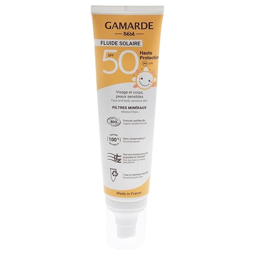 Gamarde Baby & Children Sun Fluid Spf 30 - Mineral, Chemical-Free Sunscreen, 3.38 Oz