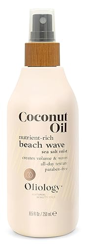 Oliology Coconut Oil Beach Wave Sea Salt Mist Spray - Volume & Texture for Tousled Waves, 8 Oz