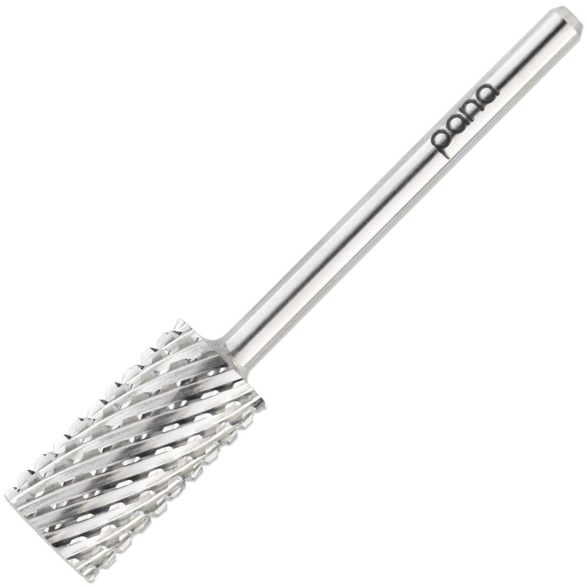 Pana Silver Large Barrel Nail Drill Bit - 3/32&quot; Shank, 2X Coarse Grit For Acrylic & Gel