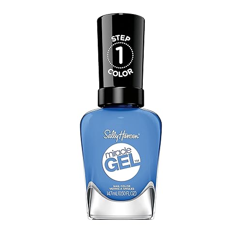 Sally Hansen Miracle Gel Oaseas Blue Nail Polish, Long Lasting, No Uv Lamp, 0.5 Fl Oz