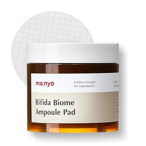 Ma:Nyo Bifida Biome Ampoule Pad - Korean Skin Care, 70 Count, Hydrating & Nourishing Pads