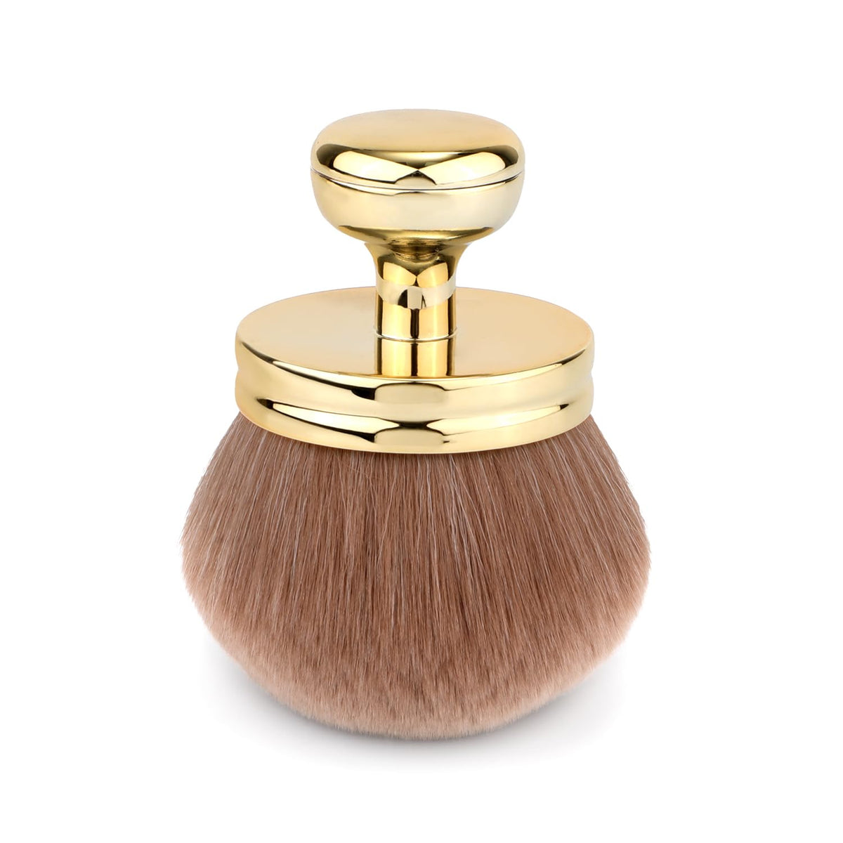 Nqeuepn Large Oval Self Tanning Brush - Gold Makeup Applicator For Face, Body, Legs, Arms