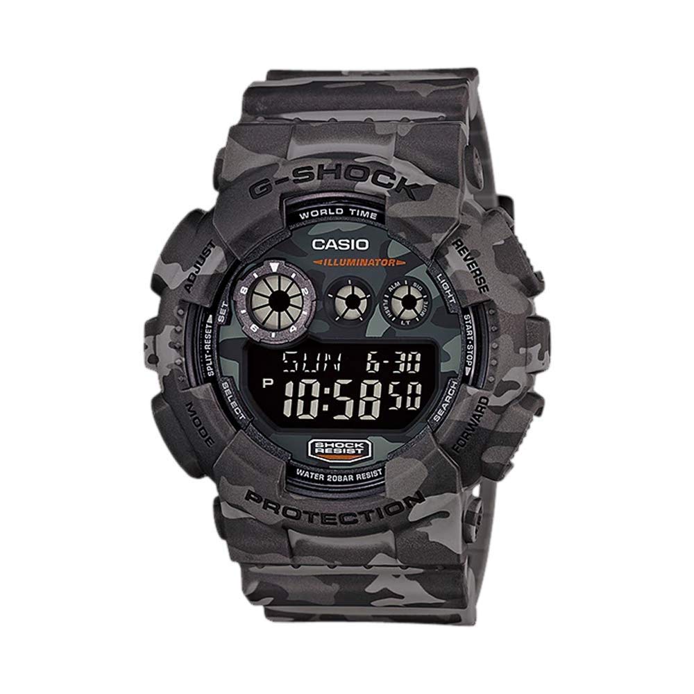 Casio G-Shock Men'S Gd-120Cm-8Cr Digital Quartz Watch, Grey Resin, Silver/Black