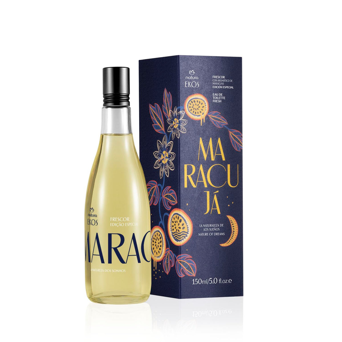 Natura Ekos Maracujá Eau De Toilette For Women - Long Lasting Citrus & Floral Notes, 150Ml