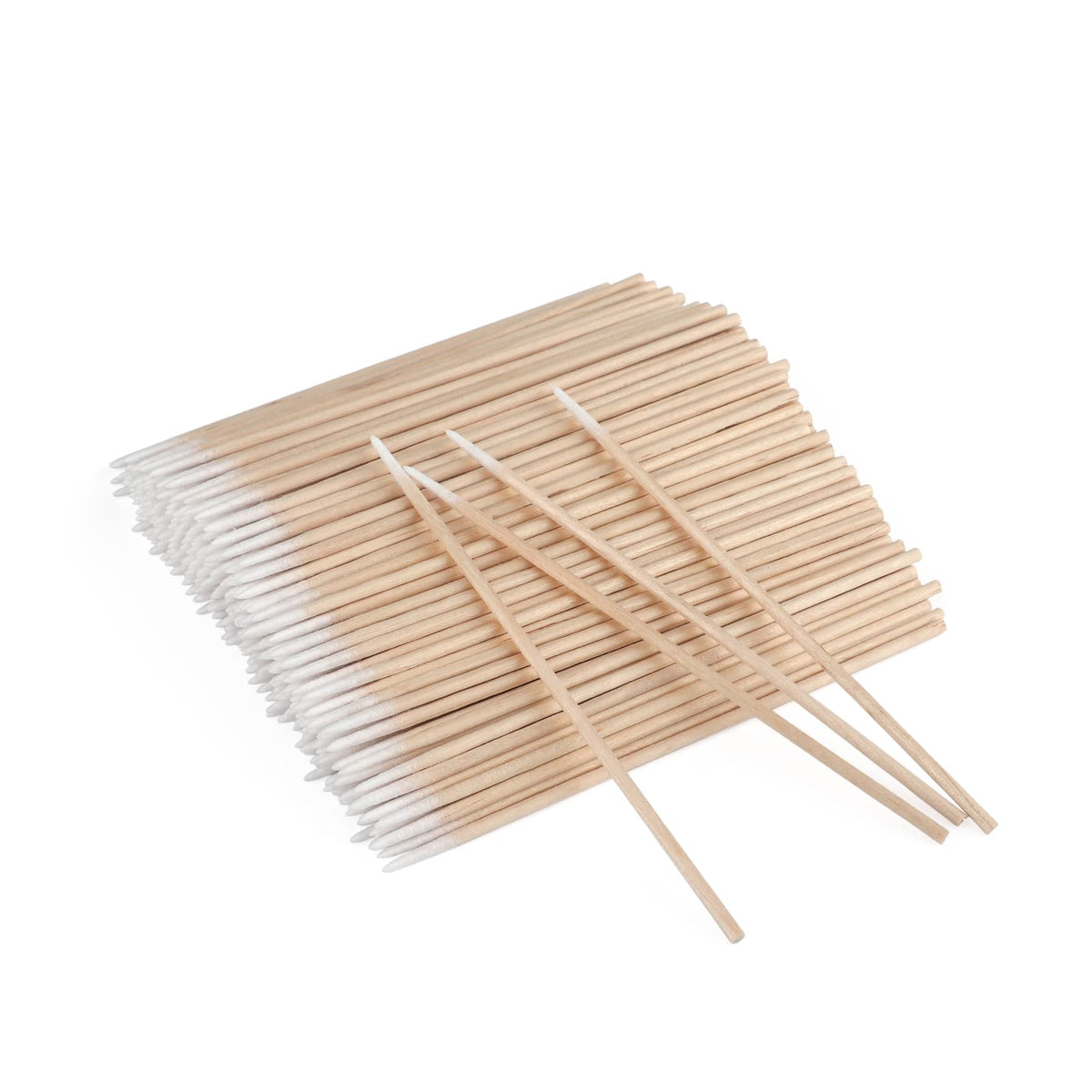 G2Plus 500Pcs Disposable Micro Applicators Brushes - Wood For Makeup & Personal Care