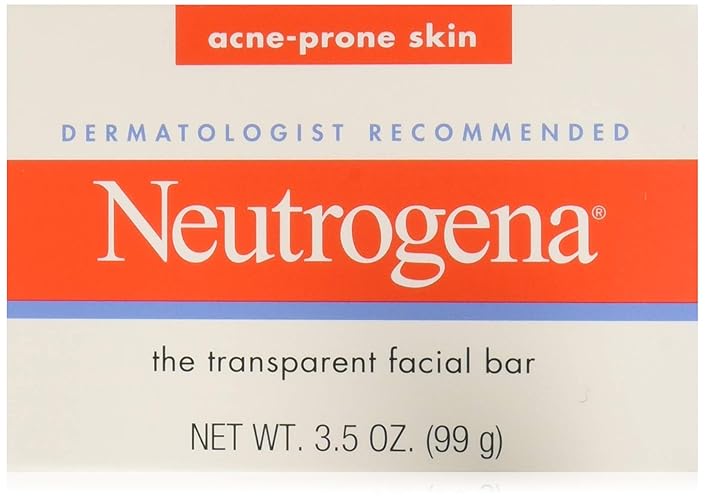 Neutrogena Acne Prone Skin Formula Facial Bar, 3.5 Oz, Pack Of 12 - Cleansing & Treatment