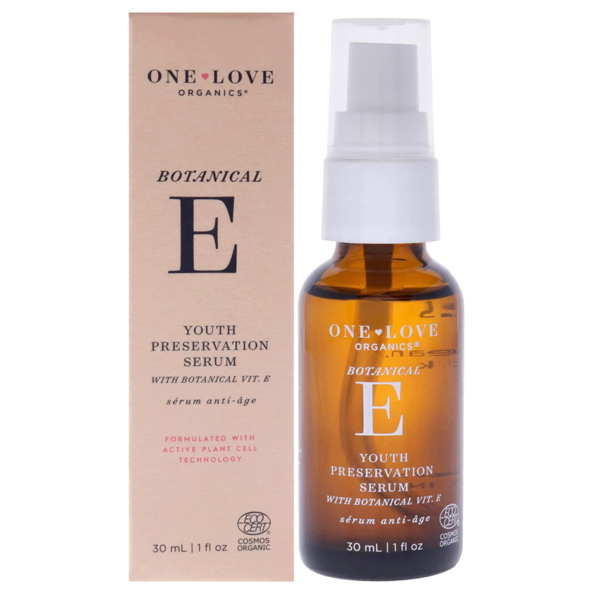 One Love Organics Botanical E Youth Preservation Serum Women 1 oz