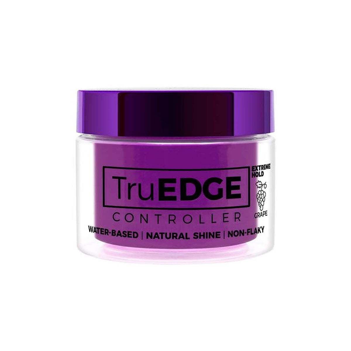 Tyche Truedge Extreme Hold Pomade - Water-Based, Natural Shine, Non-Flaky, Grape Scent